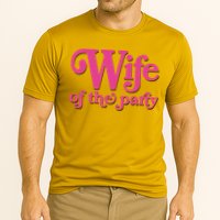Wife Of The Party Bachelorette Bride Cooling Performance Crew T-Shirt