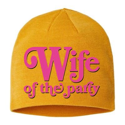 Wife Of The Party Bachelorette Bride Sustainable Beanie
