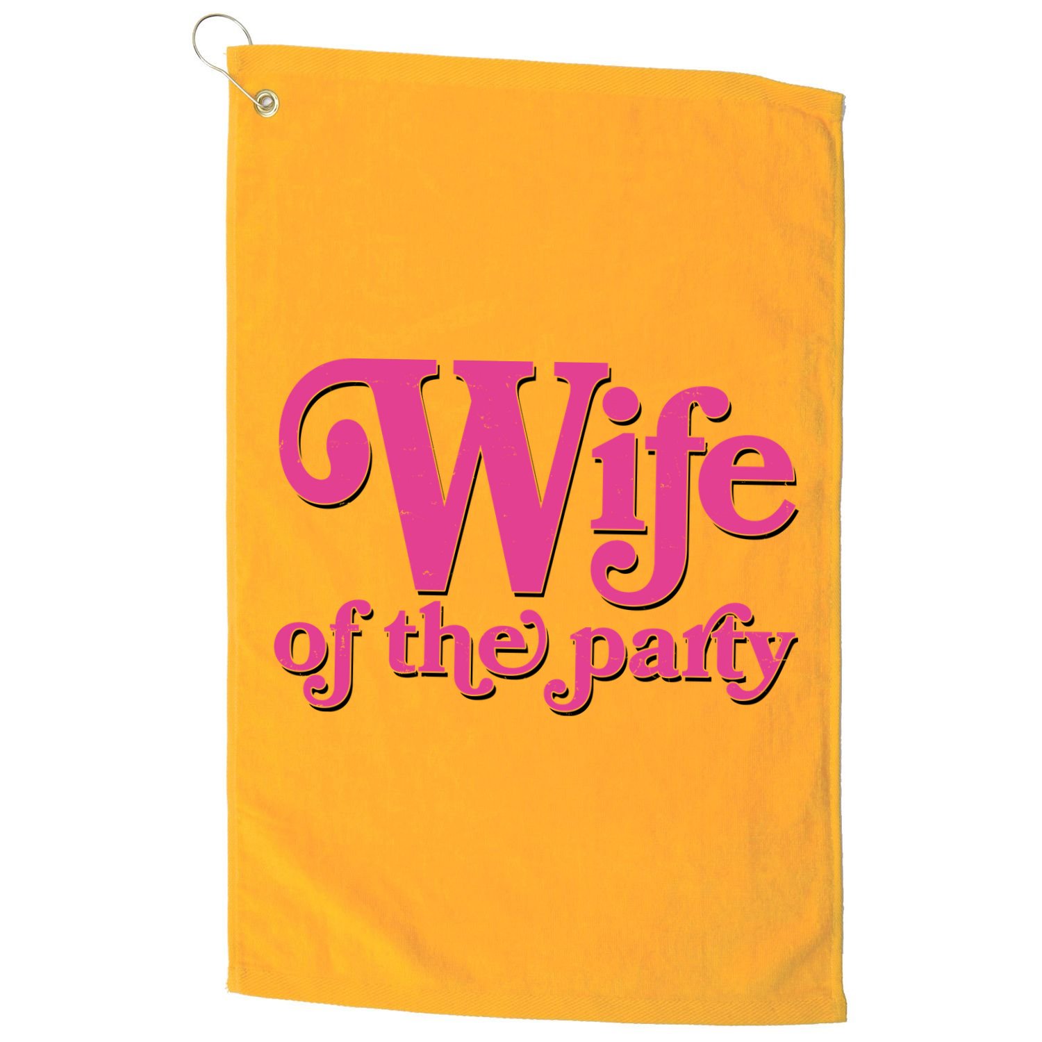 Wife Of The Party Bachelorette Bride Golf Towel