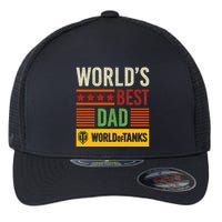 World Of Tanks Father Day Worlds Best Dad Flexfit Unipanel Trucker Cap