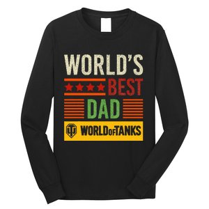 World Of Tanks Father Day Worlds Best Dad Long Sleeve Shirt