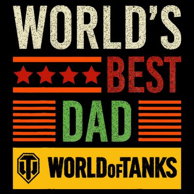 World Of Tanks Father Day Worlds Best Dad T-Shirt