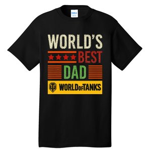 World Of Tanks Father Day Worlds Best Dad Tall T-Shirt