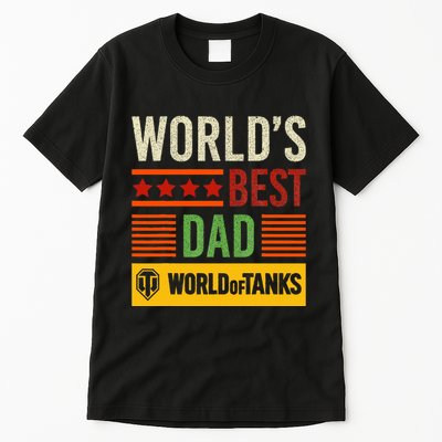 World Of Tanks Father Day Worlds Best Dad Tall T-Shirt