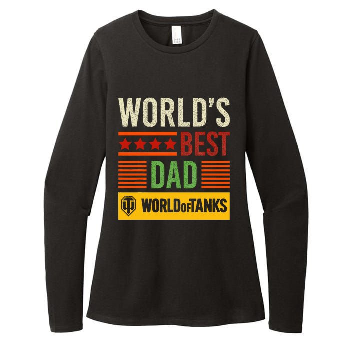 World Of Tanks Father Day Worlds Best Dad Womens CVC Long Sleeve Shirt