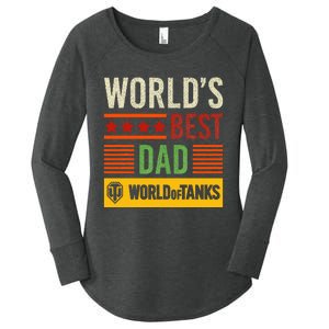 World Of Tanks Father Day Worlds Best Dad Women's Perfect Tri Tunic Long Sleeve Shirt