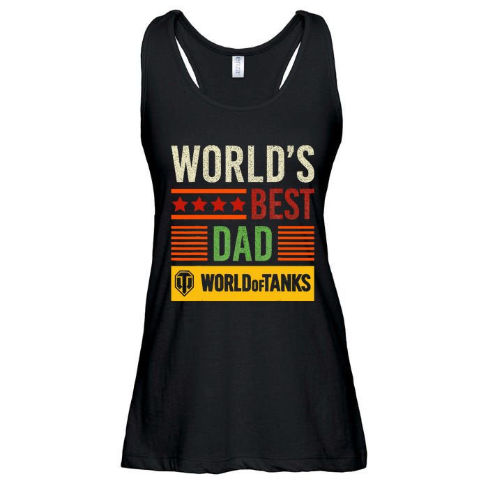 World Of Tanks Father Day Worlds Best Dad Ladies Essential Flowy Tank