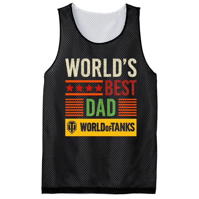 World Of Tanks Father Day Worlds Best Dad Mesh Reversible Basketball Jersey Tank