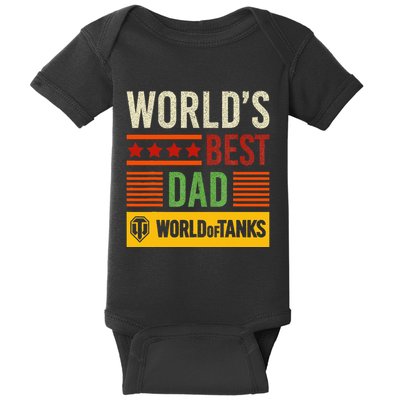 World Of Tanks Father Day Worlds Best Dad Baby Bodysuit