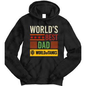 World Of Tanks Father Day Worlds Best Dad Tie Dye Hoodie