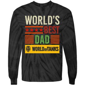 World Of Tanks Father Day Worlds Best Dad Tie-Dye Long Sleeve Shirt