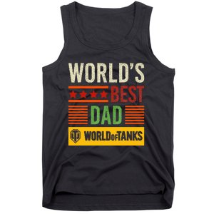 World Of Tanks Father Day Worlds Best Dad Tank Top