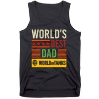 World Of Tanks Father Day Worlds Best Dad Tank Top