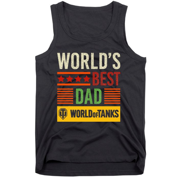 World Of Tanks Father Day Worlds Best Dad Tank Top