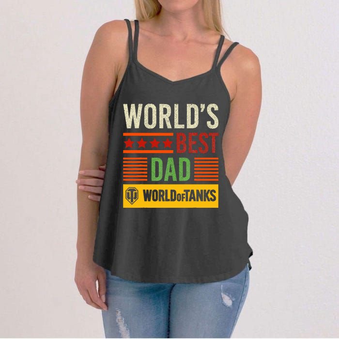 World Of Tanks Father Day Worlds Best Dad Women's Strappy Tank