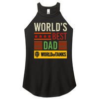 World Of Tanks Father Day Worlds Best Dad Women's Perfect Tri Rocker Tank