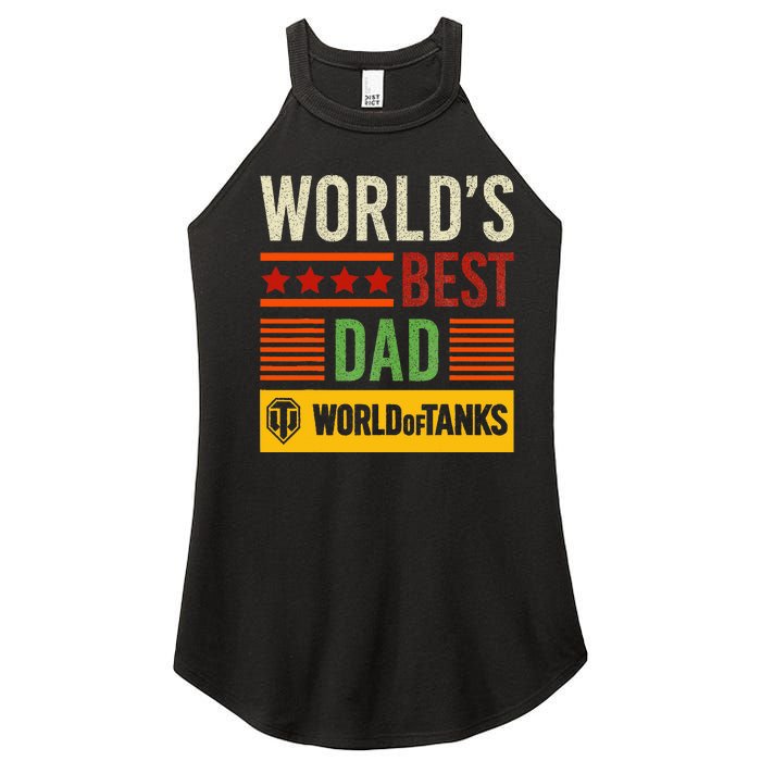 World Of Tanks Father Day Worlds Best Dad Women's Perfect Tri Rocker Tank