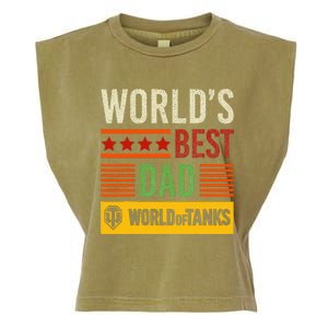 World Of Tanks Father Day Worlds Best Dad Garment-Dyed Women's Muscle Tee