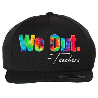 We Out Teacher Happy Last Day Of School End Of School Year Wool Snapback Cap