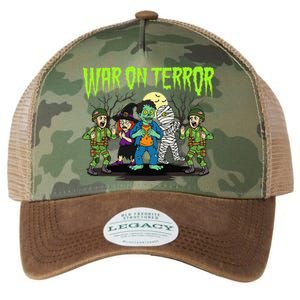 War On Terror Political Humor Funny Dark Humor Horror Satire Legacy Tie Dye Trucker Hat