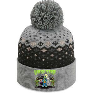 War On Terror Political Humor Funny Dark Humor Horror Satire The Baniff Cuffed Pom Beanie