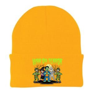 War On Terror Political Humor Funny Dark Humor Horror Satire Knit Cap Winter Beanie