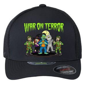 War On Terror Political Humor Funny Dark Humor Horror Satire Flexfit Unipanel Trucker Cap