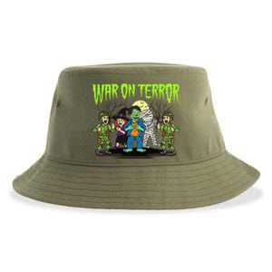 War On Terror Political Humor Funny Dark Humor Horror Satire Sustainable Bucket Hat