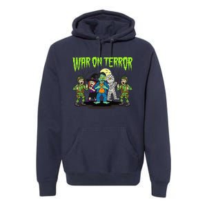 War On Terror Political Humor Funny Dark Humor Horror Satire Premium Hoodie