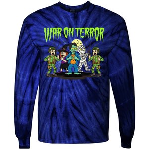 War On Terror Political Humor Funny Dark Humor Horror Satire Tie-Dye Long Sleeve Shirt