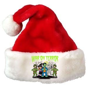 War On Terror Political Humor Funny Dark Humor Horror Satire Premium Christmas Santa Hat