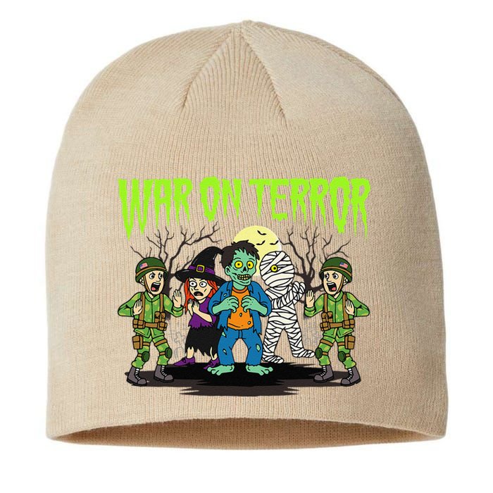 War On Terror Political Humor Funny Dark Humor Horror Satire Sustainable Beanie