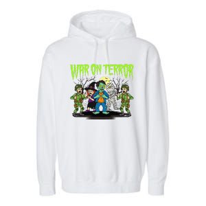 War On Terror Political Humor Funny Dark Humor Horror Satire Garment-Dyed Fleece Hoodie