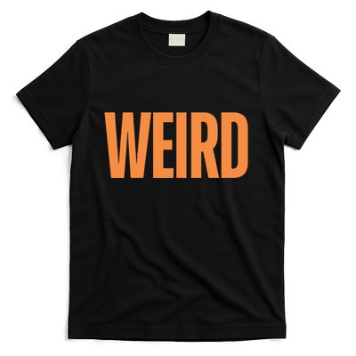 Weird Orange Text Single Word T-Shirt
