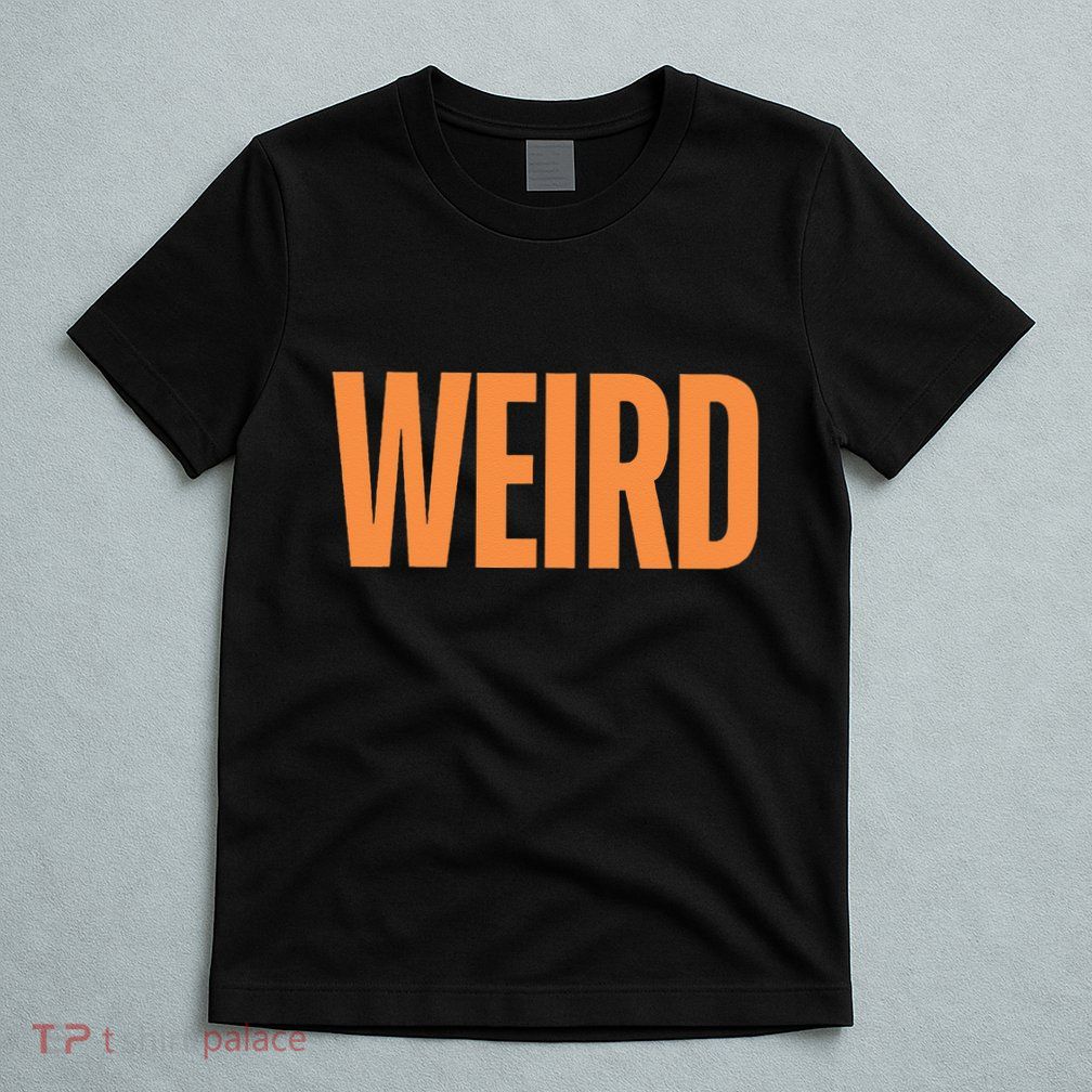 Weird Orange Text Single Word T-Shirt