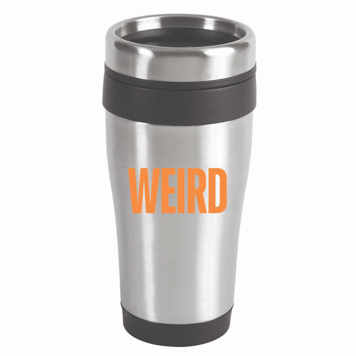 Weird Orange Text Single Word 16oz Travel Tumbler