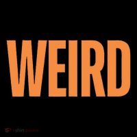 Weird Orange Text Single Word Poster