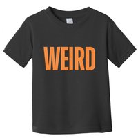 Weird Orange Text Single Word Toddler T-Shirt