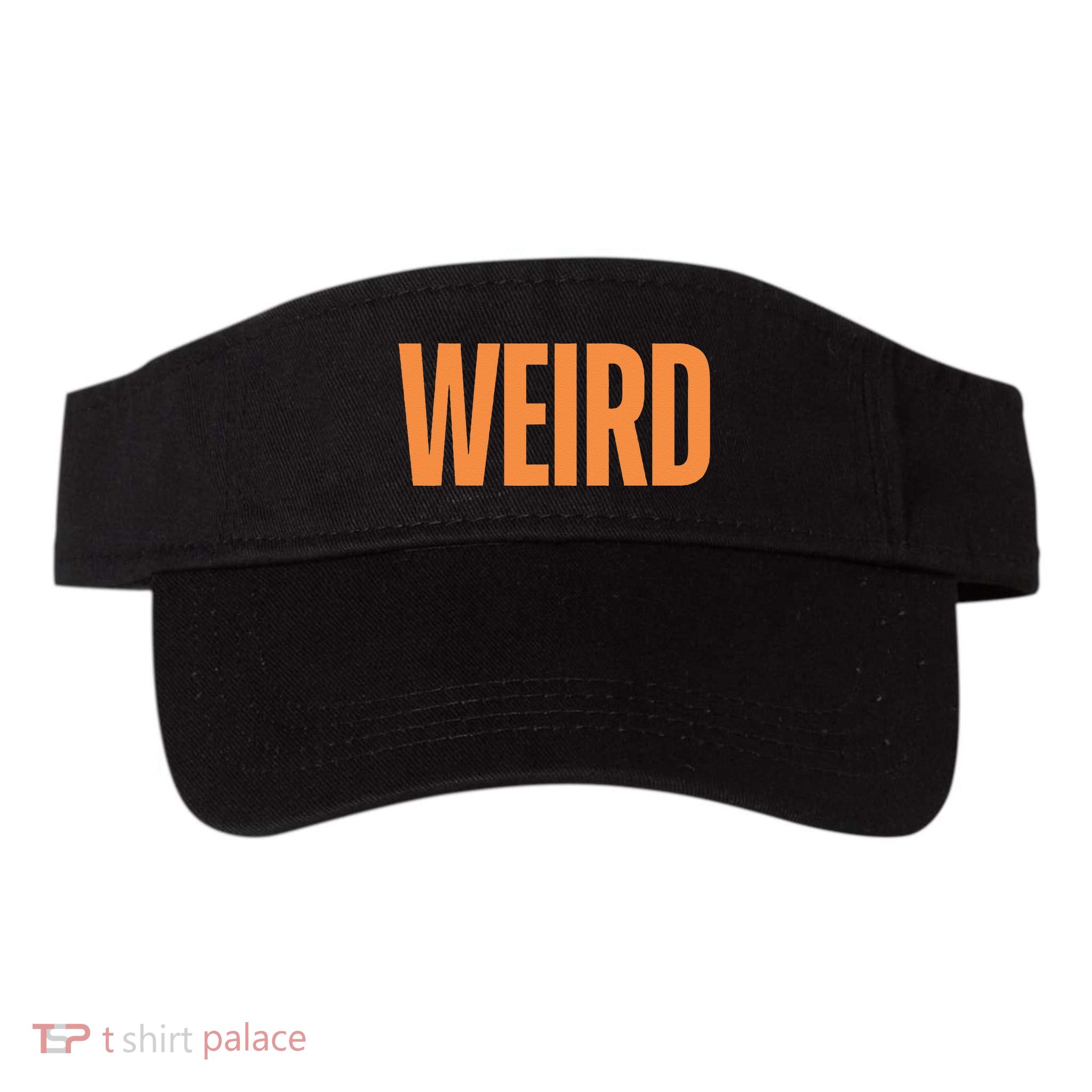 Weird Orange Text Single Word Visor