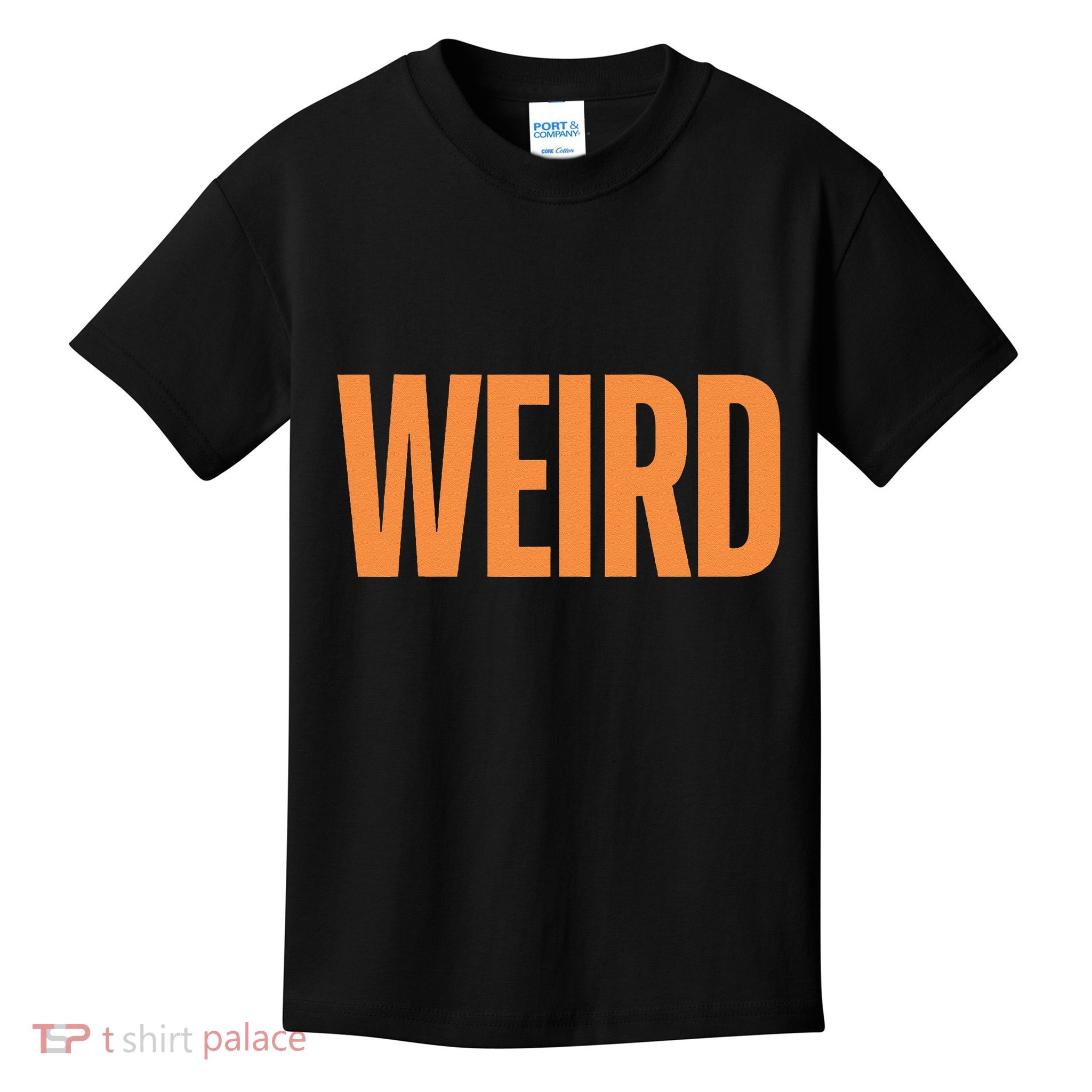 Weird Orange Text Single Word Kids T-Shirt