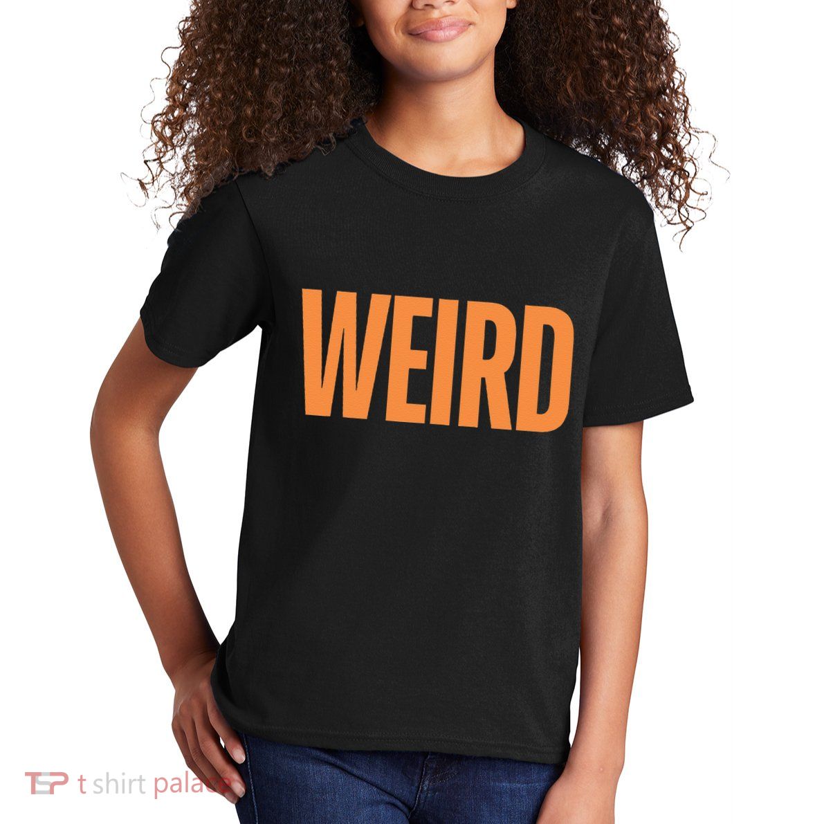 Weird Orange Text Single Word Kids T-Shirt