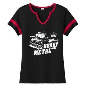 World Of Tanks Blitz Heavy Metal Ladies Halftime Notch Neck Tee