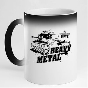 World Of Tanks Blitz Heavy Metal 11oz Black Color Changing Mug