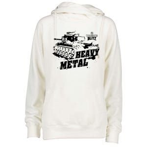 World Of Tanks Blitz Heavy Metal Womens Funnel Neck Pullover Hood