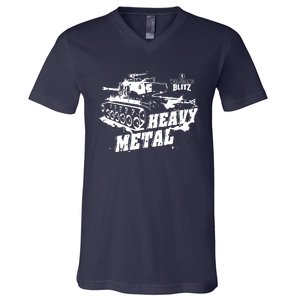 World Of Tanks Blitz Heavy Metal V-Neck T-Shirt