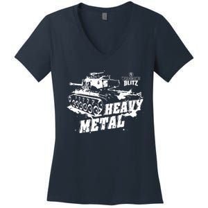 World Of Tanks Blitz Heavy Metal Women's V-Neck T-Shirt