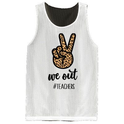 We out Teacher Happy Last Day Of School Wo Gift Funny Mesh Reversible Basketball Jersey Tank