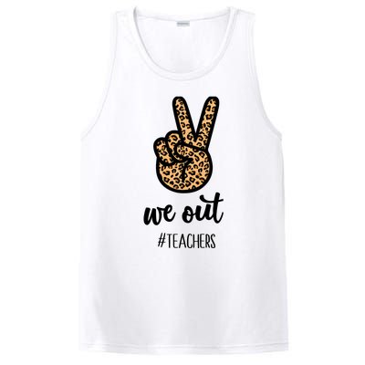 We out Teacher Happy Last Day Of School Wo Gift Funny PosiCharge Competitor Tank