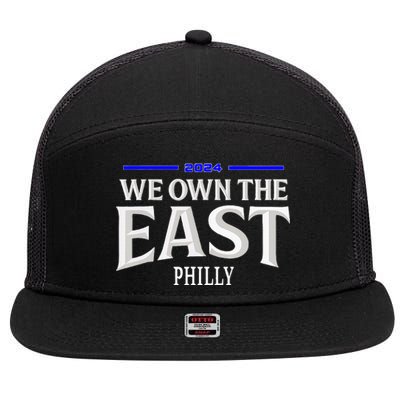 We Own The East 2024 7 Panel Mesh Trucker Snapback Hat