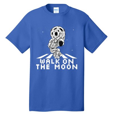 Walk On The Moon Space Astronaut Graphic Gift Astronaut Meaningful Gift Tall T-Shirt